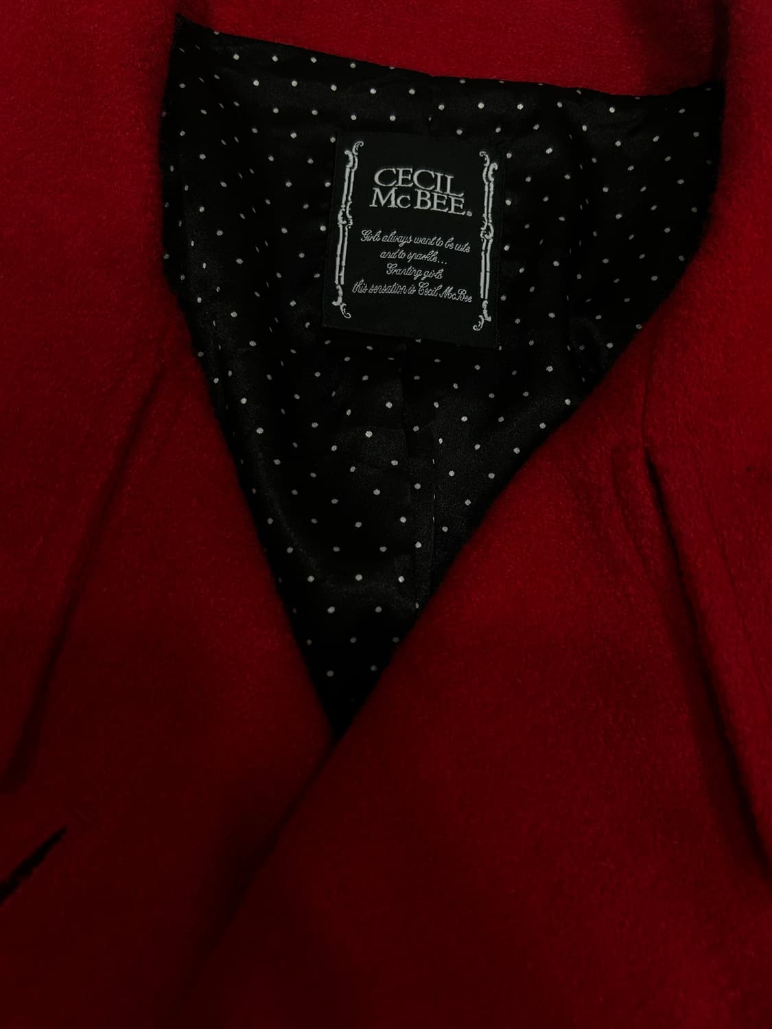 [세실맥비 전성기] 오사키나나의 매혹적인 로즈향수 버건디레드 코트 상품이미지4