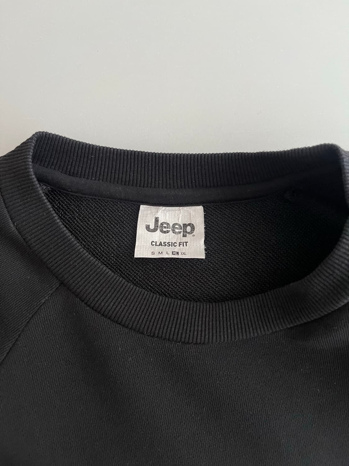 XL) 지프 JEEP 로고 맨투맨 블랙 상품이미지4