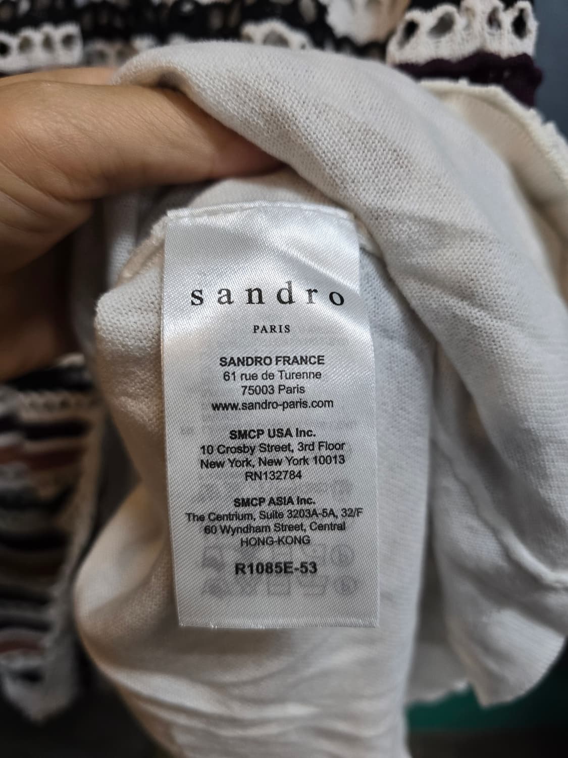 Sandro 스트라이프 니트 원피스 상품이미지5