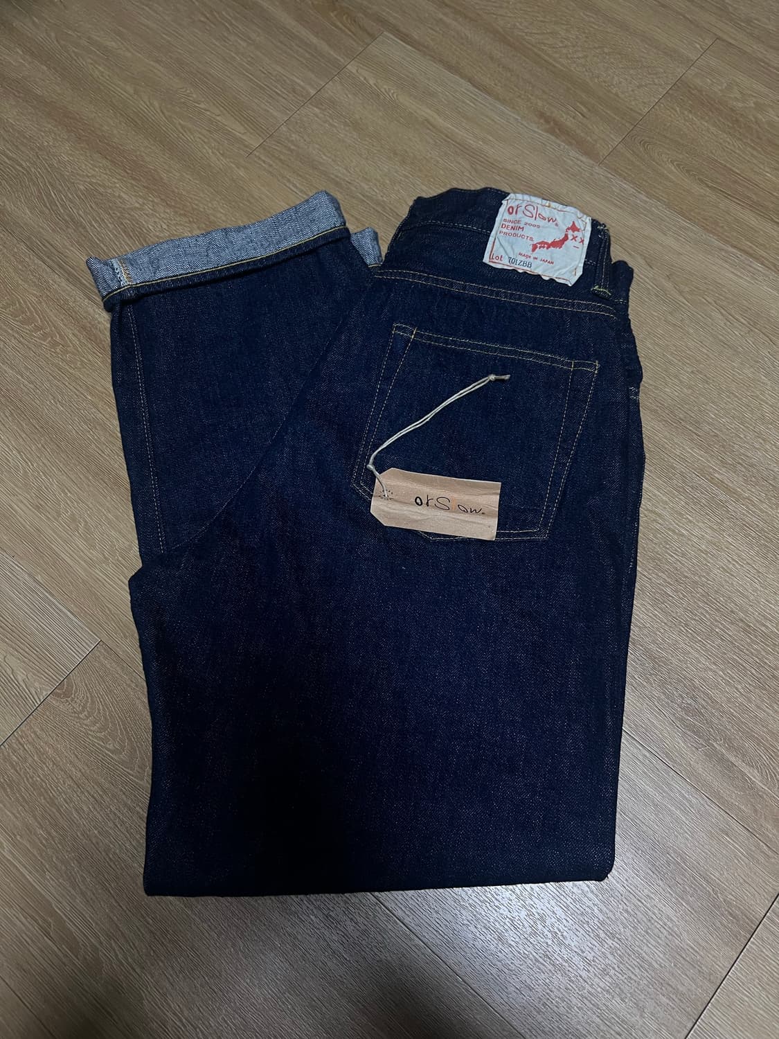 orslow x beams boy monroe 먼로 팬츠 인디고 상품이미지2