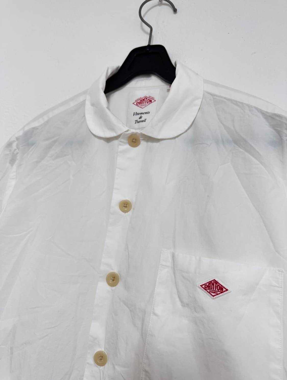 DANTON 단톤 화이트 반팔 셔츠 상품이미지3