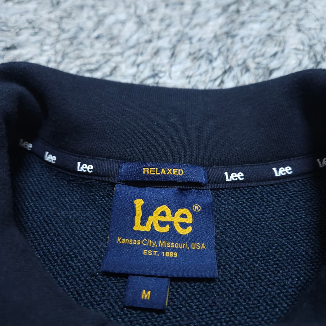 Lee) M 남자 반집업카라티 하프집업맨투맨 / 왕눈이샵 상품이미지8