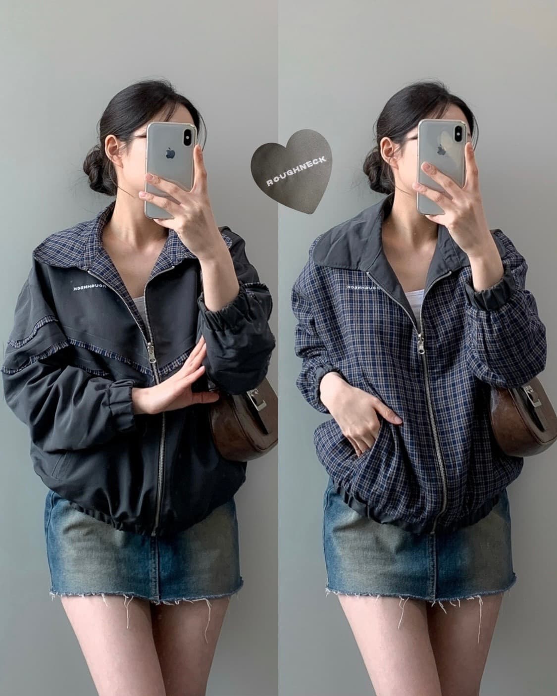 러프넥 리버시블 자켓 상품이미지1