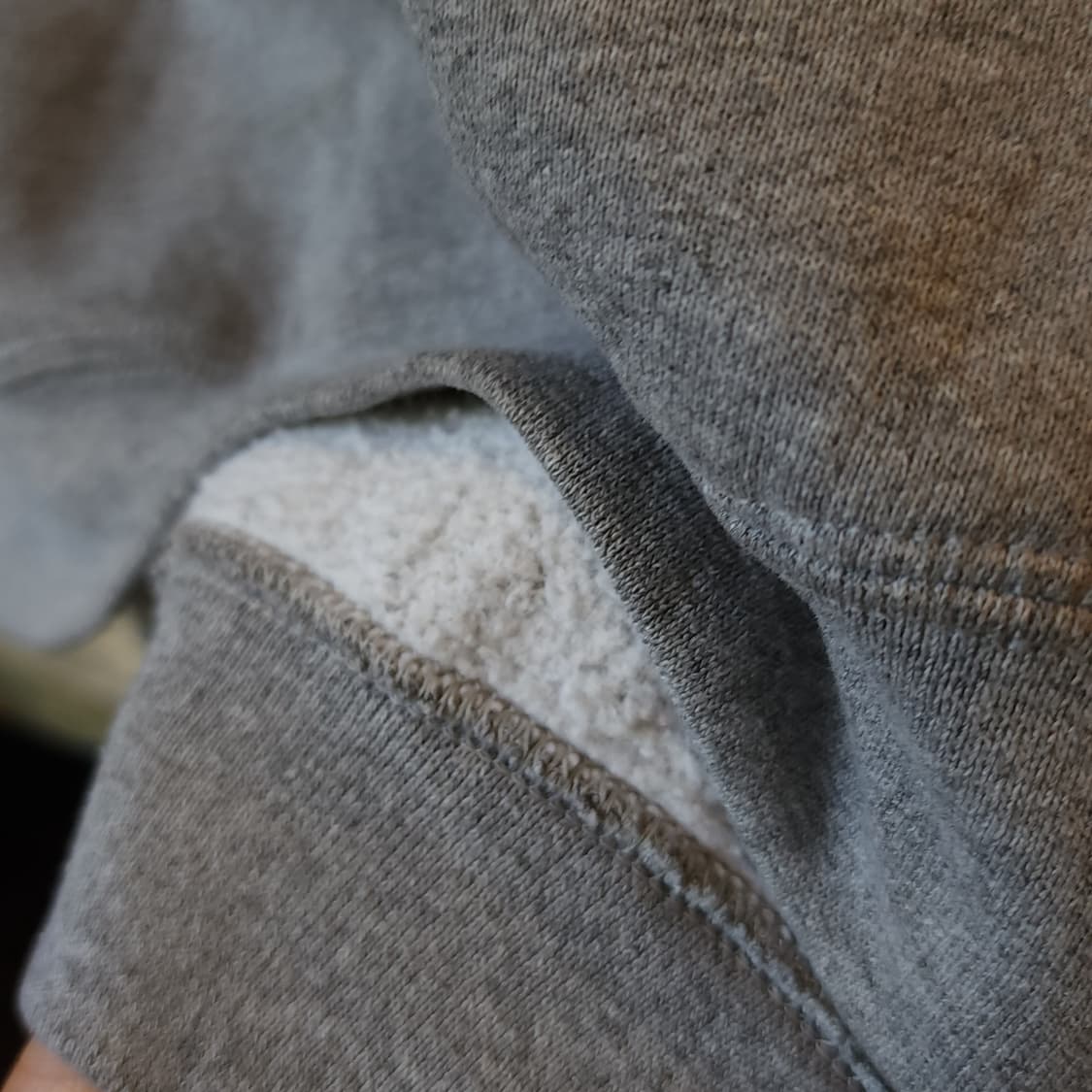 90s 러셀 후드 스웻셔츠 리버 빈티지 레터링 그레이XL 상품이미지8