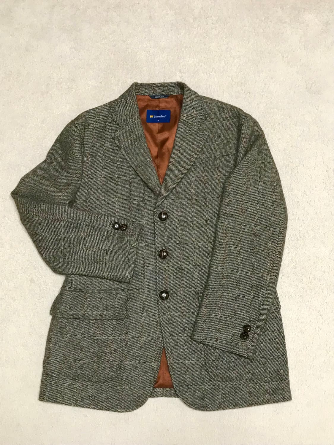 골든베어 헤링본 모직 자켓 M 상품이미지1
