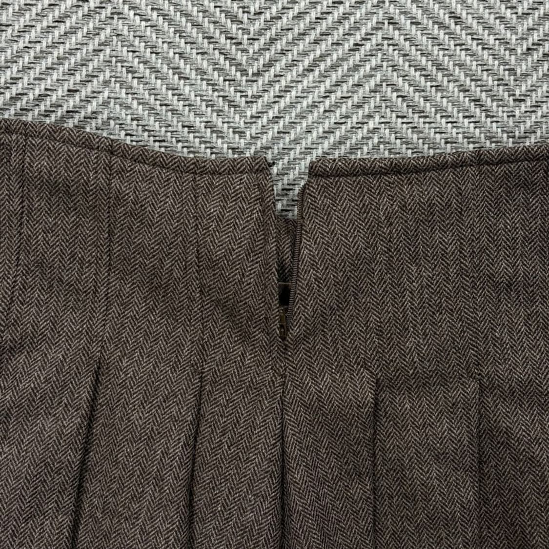 발리 헤링본 벨티드 플리츠 스커트 v2954 상품이미지6