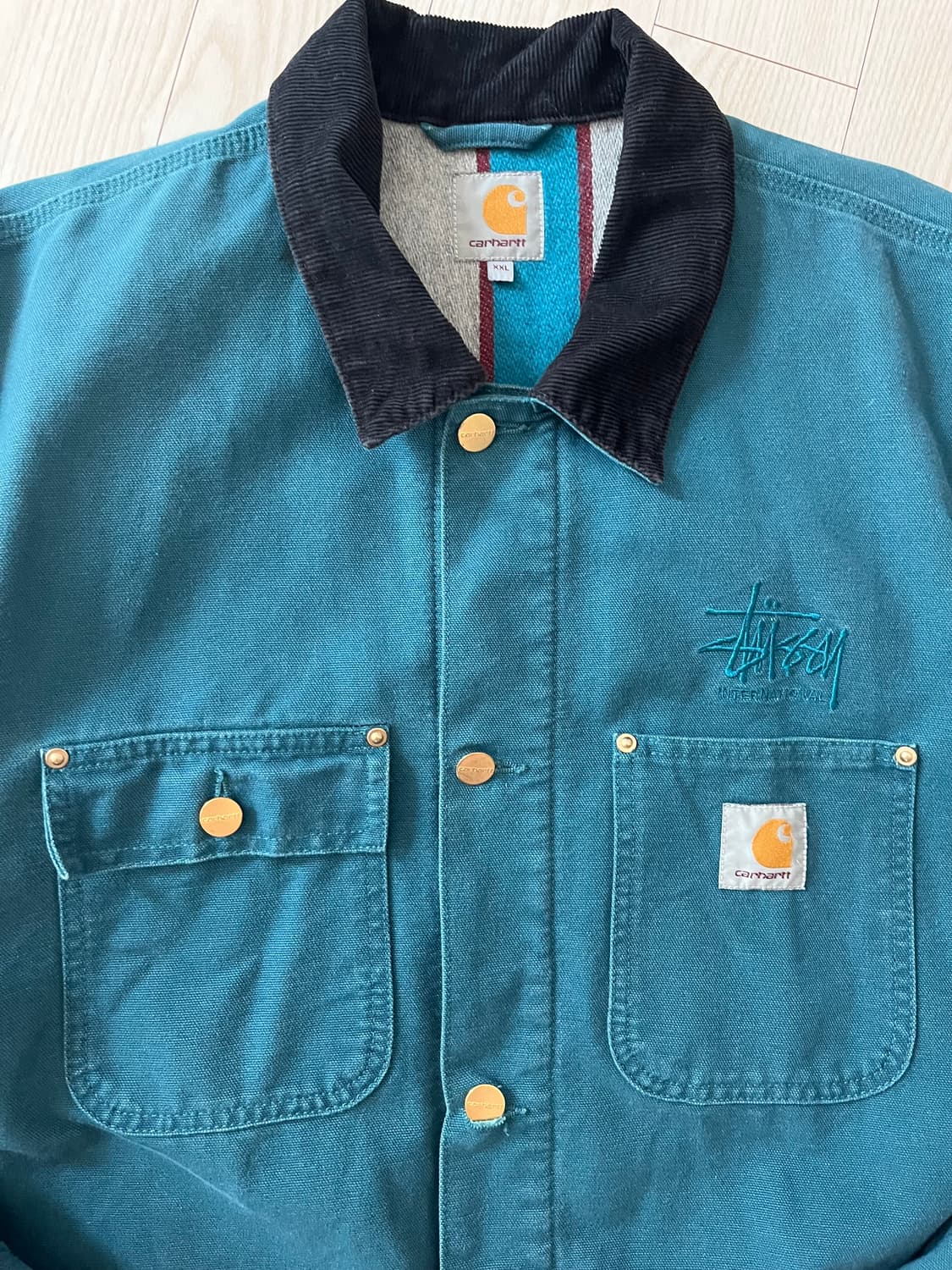 칼하트x스투시 초어자켓 xxl 상품이미지2