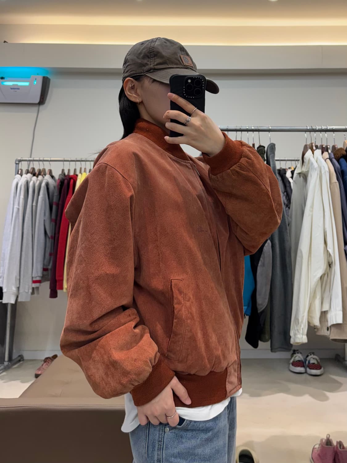 En Pezzo 빈티지 스웨이드 레더 봄버자켓 상품이미지8