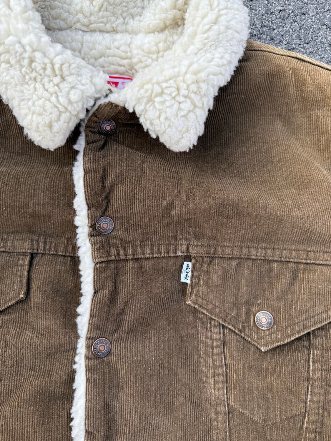 70-80s USA Levis 리바이스 쉐르파 코듀로이 트러커 자켓 상품이미지5
