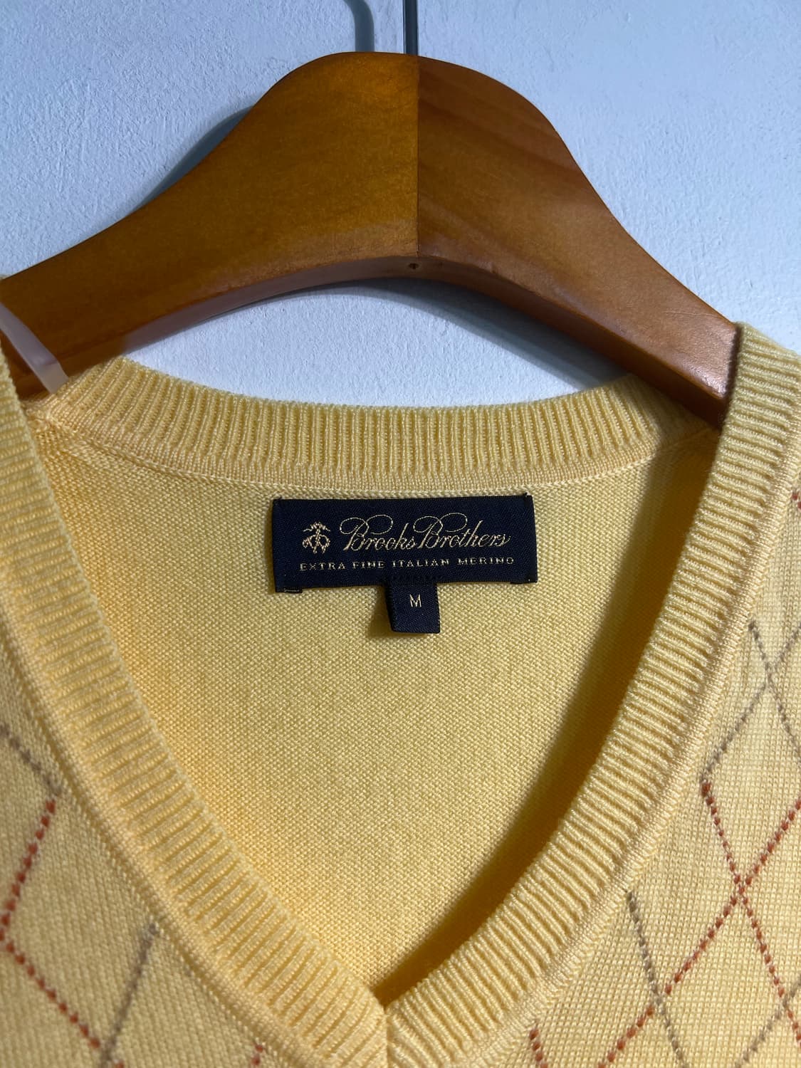 Brooks brothers 브룩스브라더스 울100% 아가일 니트조끼 상품이미지7