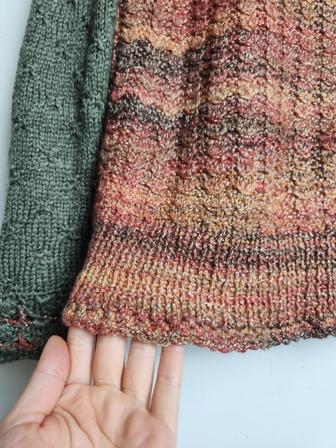 믹스 물결 니트 상품이미지8