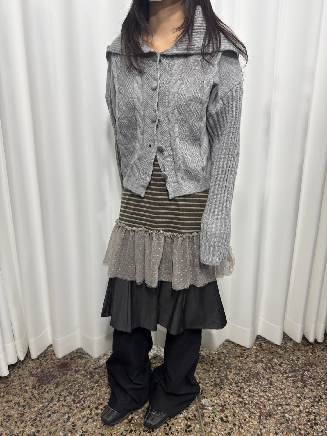 knit short cardigan 상품이미지4