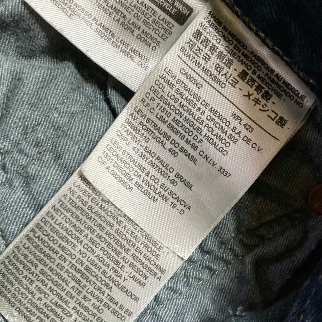 리바이스 501CT 데님팬츠 W76 L82 상품이미지5