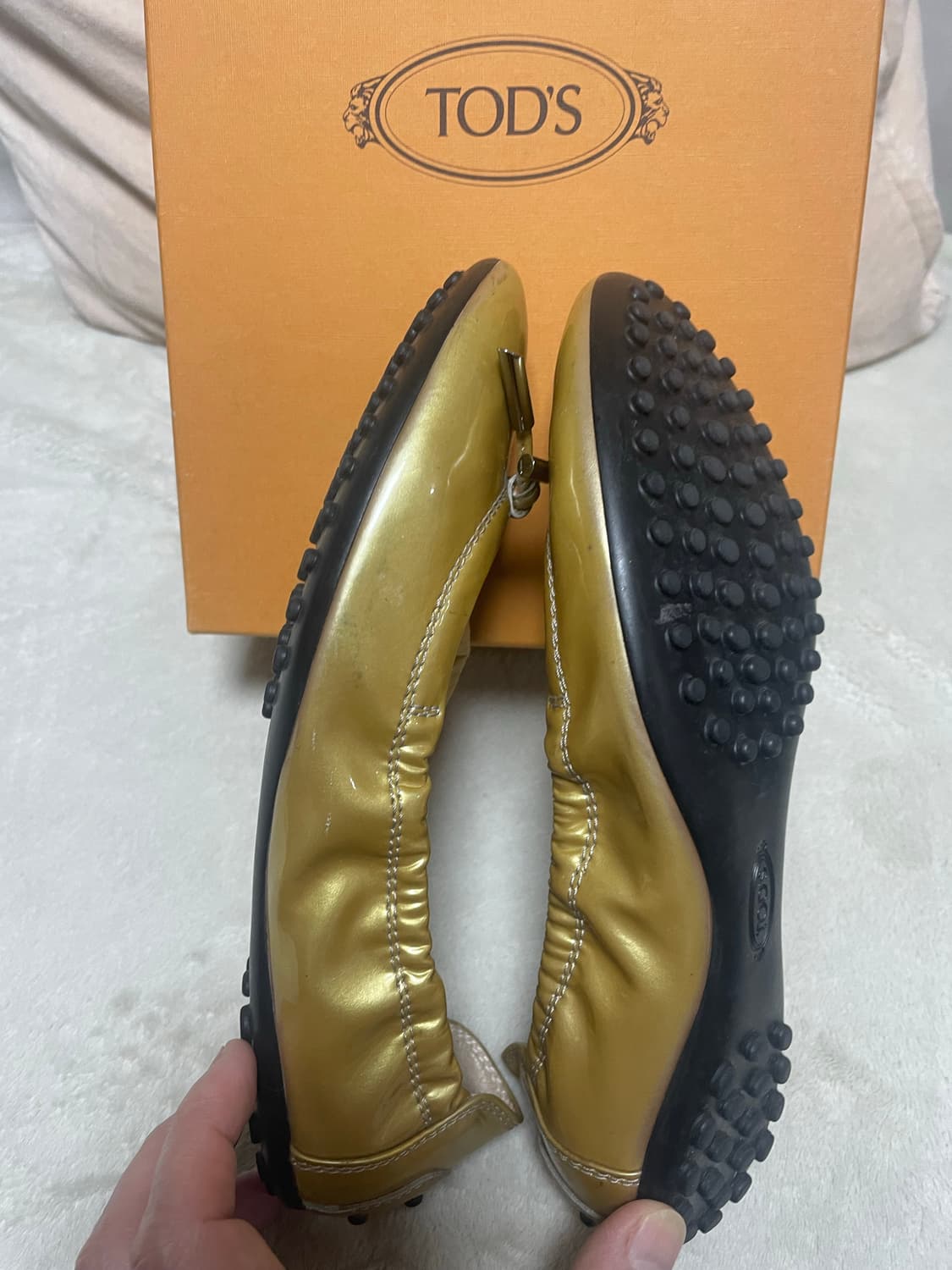 토즈 여성 플랫슈즈 골드 35½ 상품이미지4