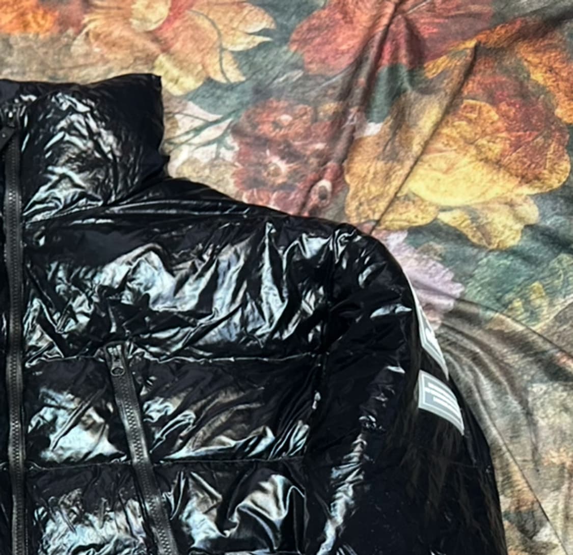 아디다스 빈티지 프라임그린 블랙유광숏패딩 XXXL 상품이미지2