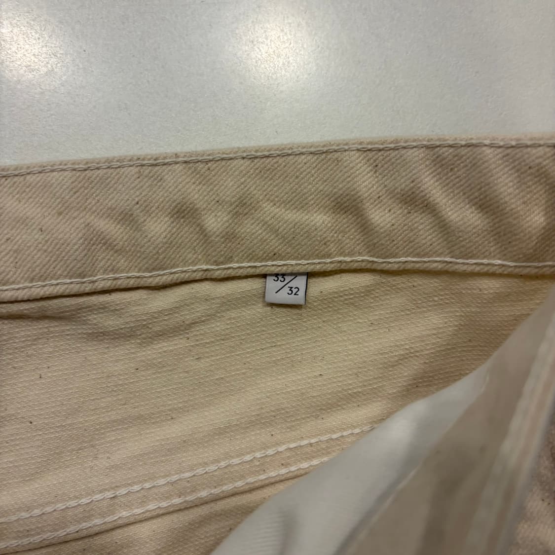 [33x32] NN07 아이보리 데님 팬츠 새상품 D15 상품이미지6