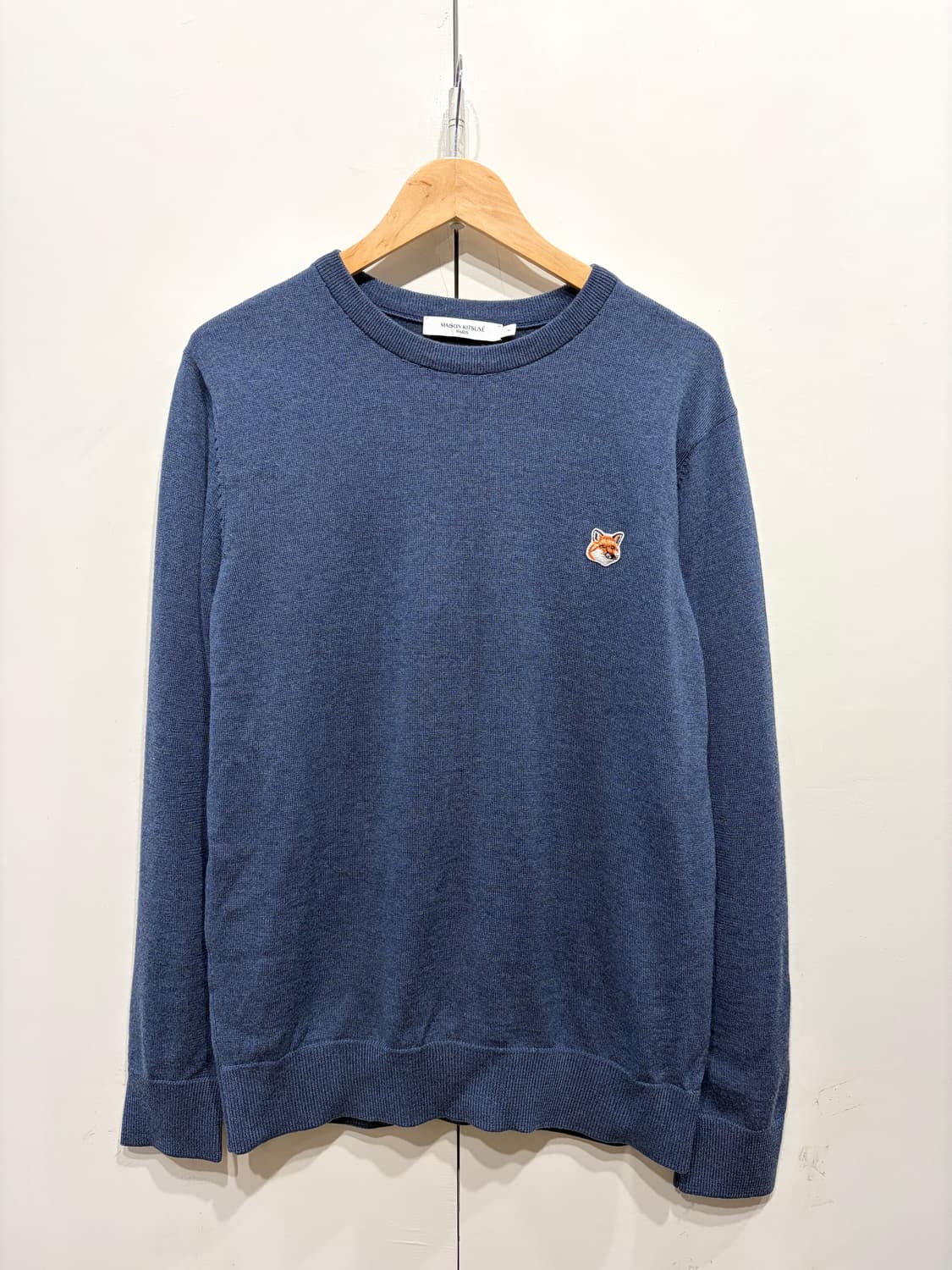 메종키츠네 폭스 헤드 패치 니트 상품이미지1