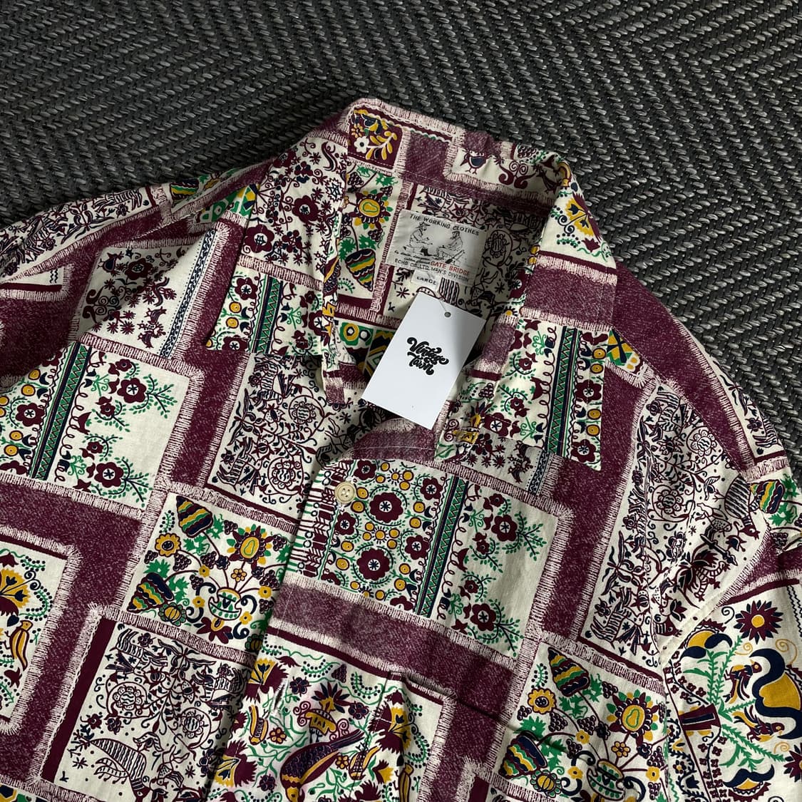 일본 빈티지 패턴 디테일셔츠o 3451 상품이미지4