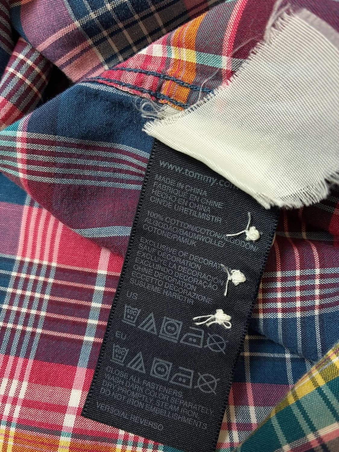 타미힐피거 00's Y2K 체크 셔츠 PN8063 상품이미지8