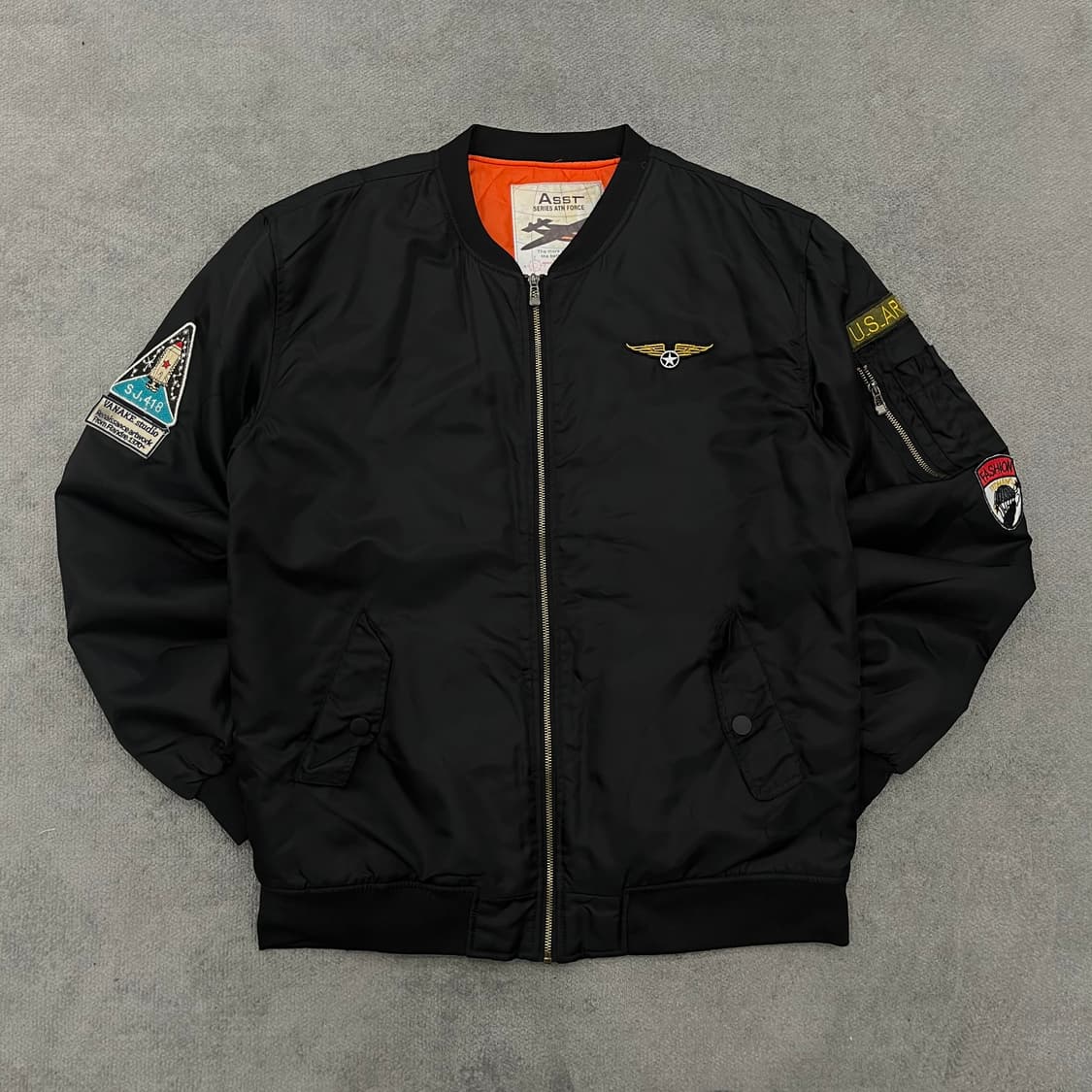 XL ASST 빈티지 US아미 패치 항공점퍼 상품이미지1