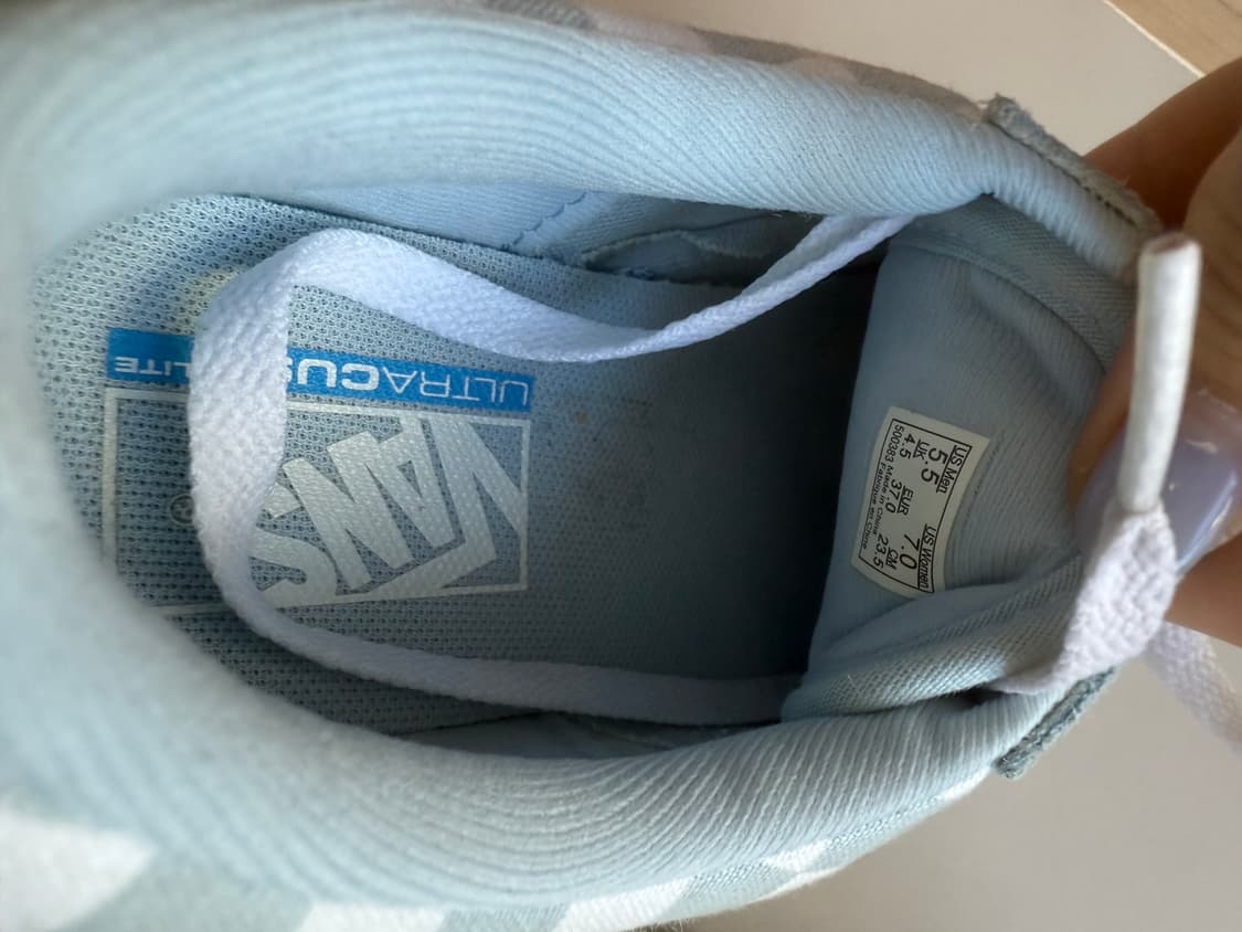 [2회착용.235] VANS 올드스쿨 체크 반스 스니커즈 캔버스 운동화 상품이미지5