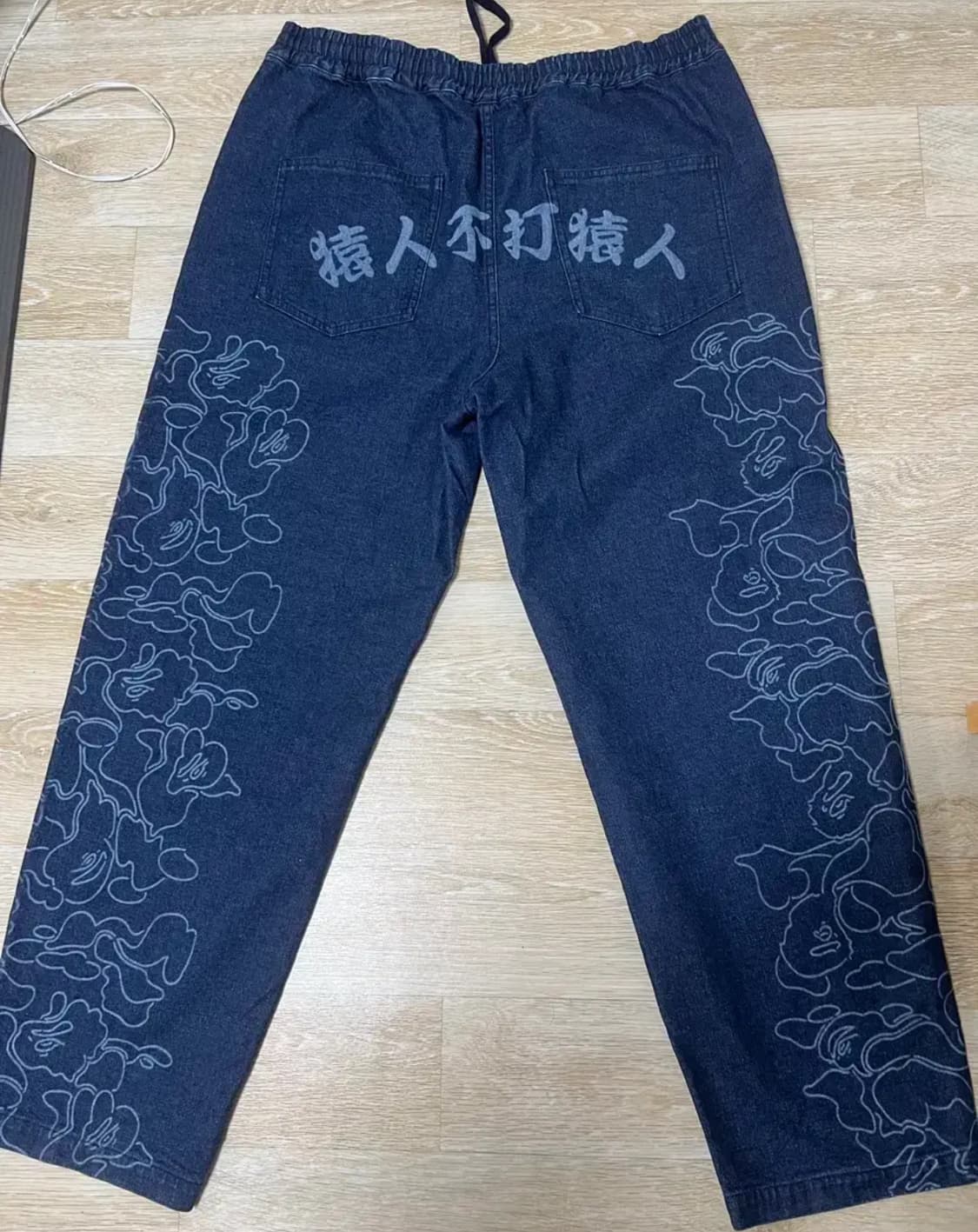 베이프 인디고 데님팬츠 상품이미지1