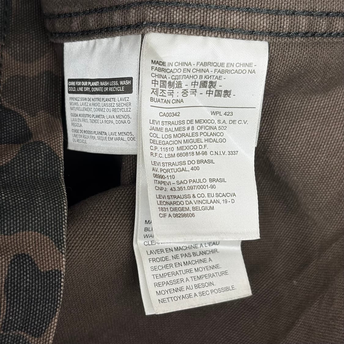 리바이스 카모 커버올 야상 자켓 상품이미지7