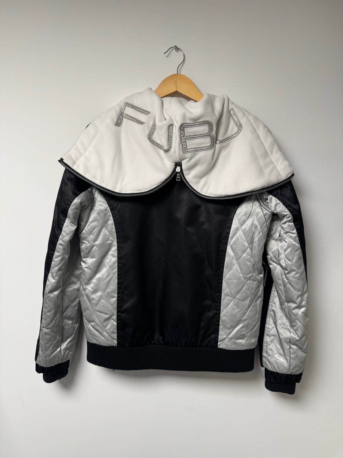 FUBU 푸부 올드스쿨 누빔 봄버 후드 자켓 M 상품이미지6