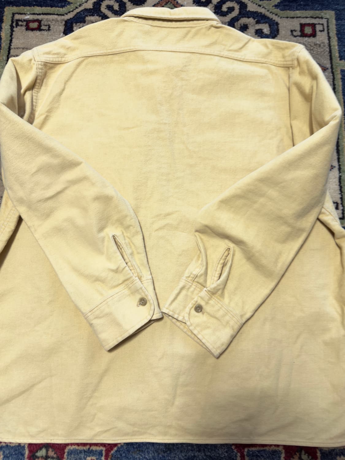 70s USA Woolrich Chamois Yellow shirt 상품이미지8