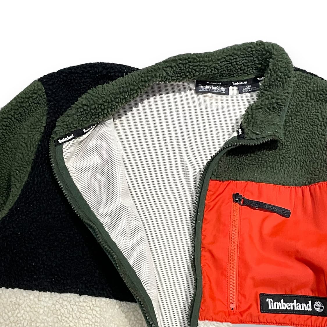팀버랜드 멀티컬러 플리스 집업 상품이미지5