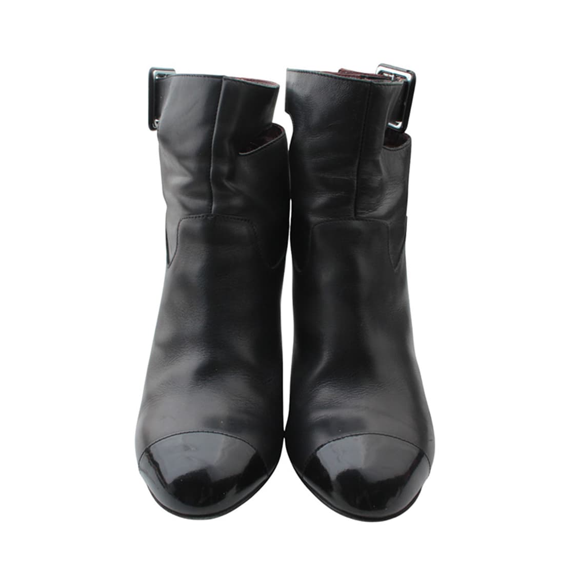 샤넬 블랙 캡토 컷팅 앵클부츠 36반 상품이미지2