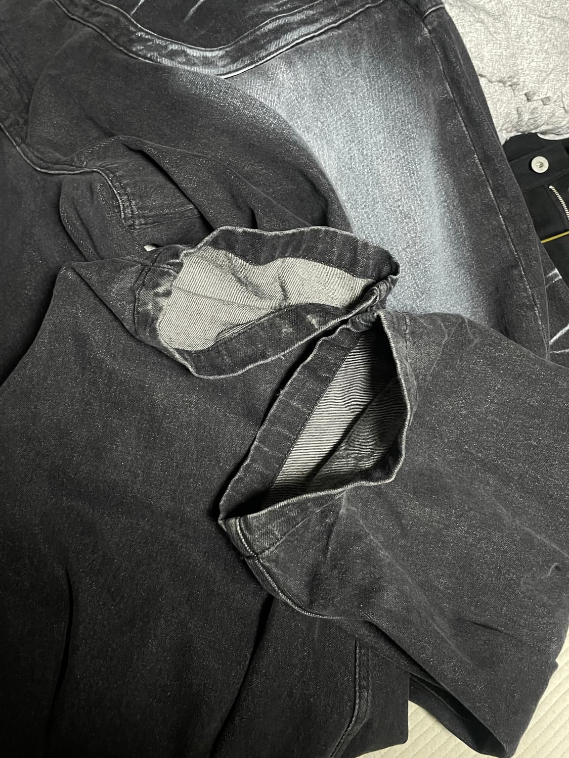 뉴치프시크 dp 와이드 데님 배기팬츠 상품이미지2