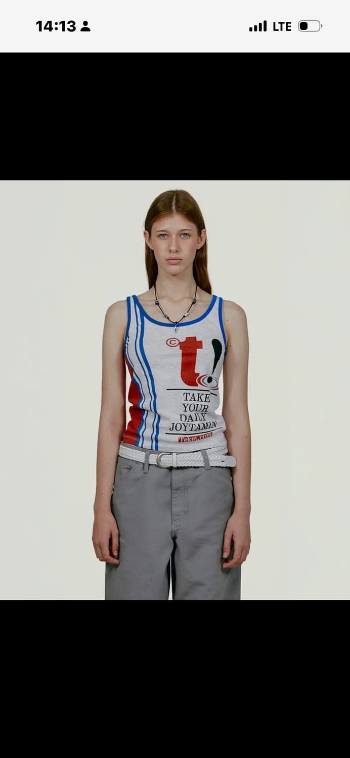 테켓 Joytamin Sleeveless Melange Gray S 상품이미지1
