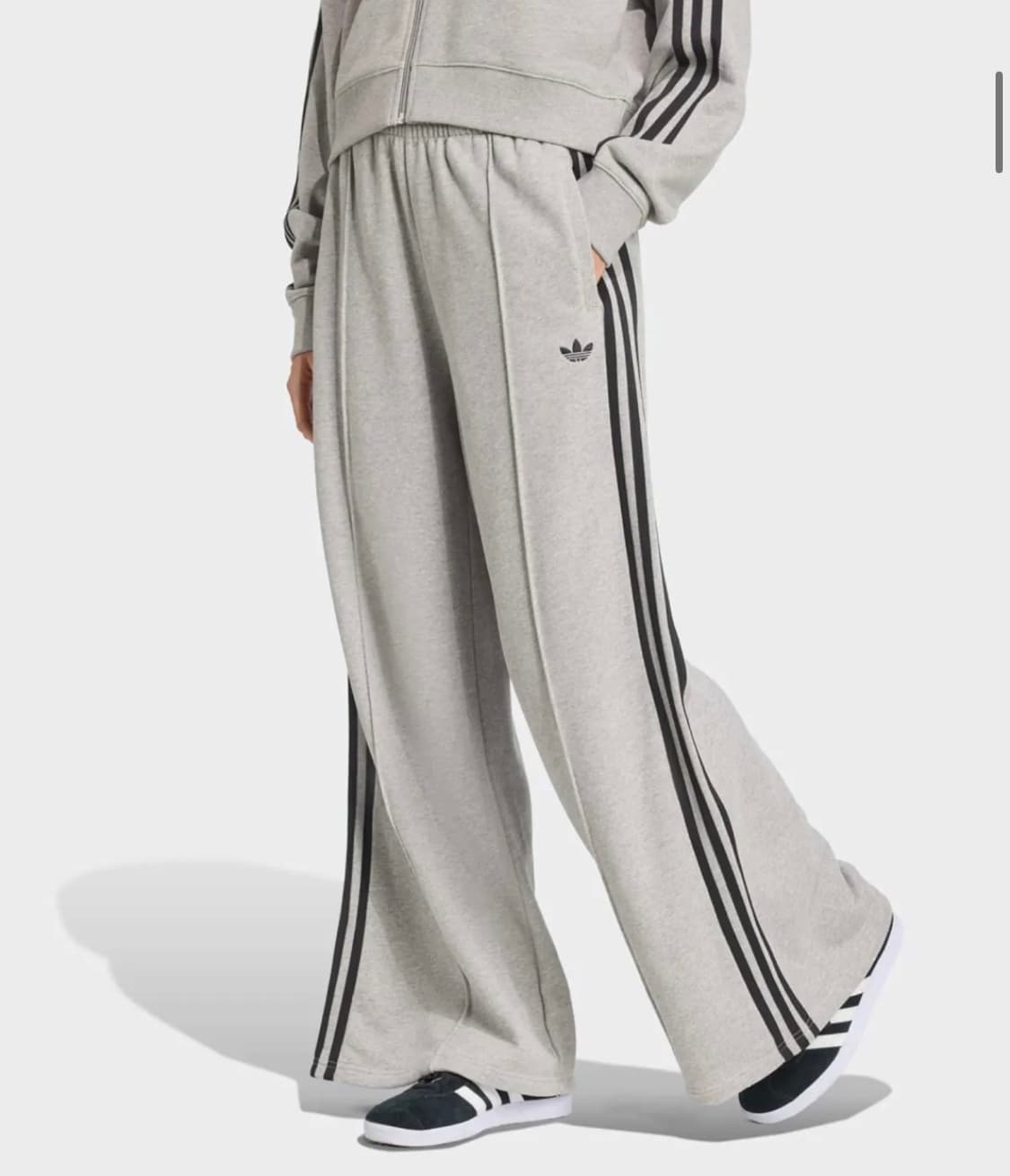 아디다스 여성 삼선 와이드 스웨트 팬츠xs 상품이미지1