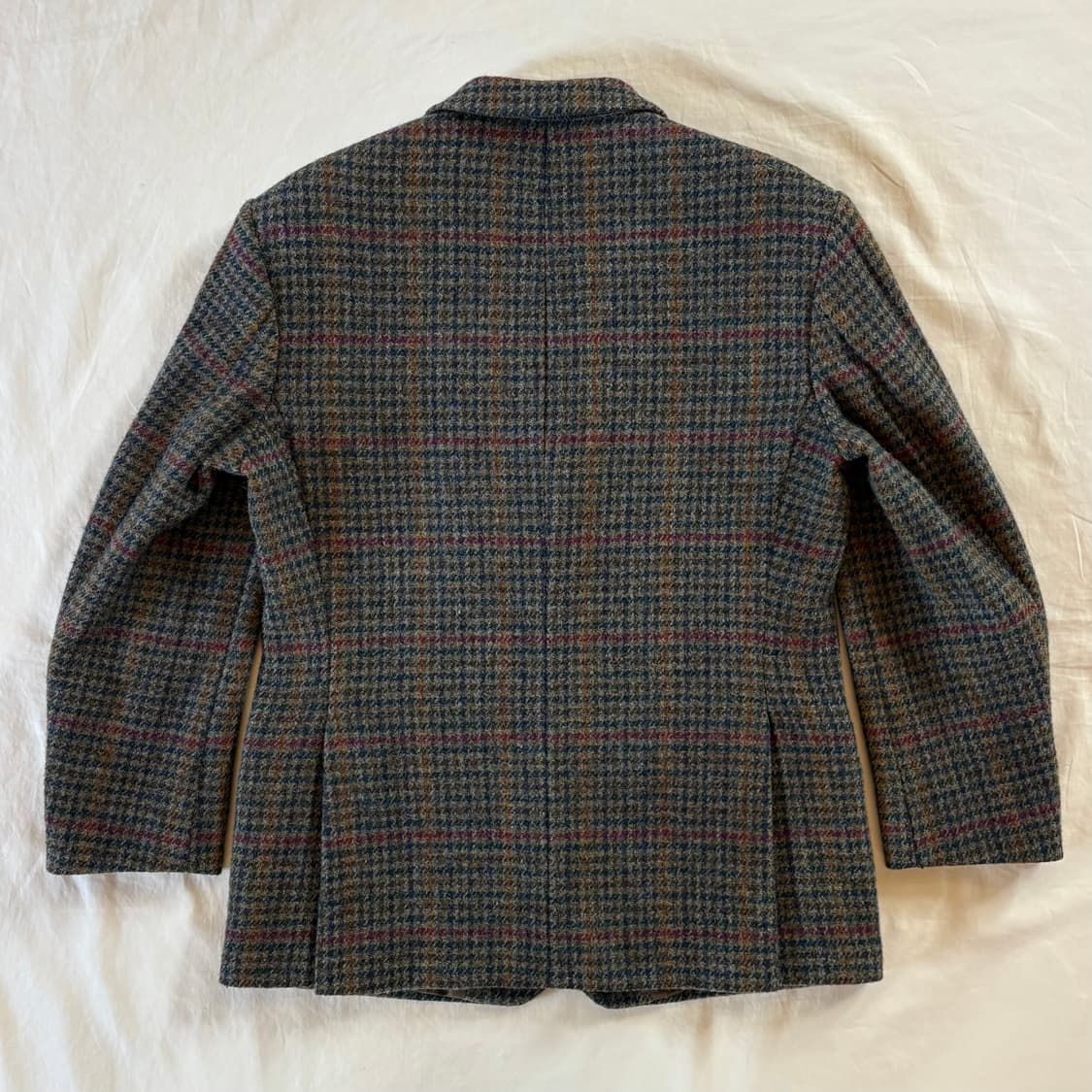 90s 영국 St michael Harris Tweed 건클럽 3B 자켓 상품이미지9