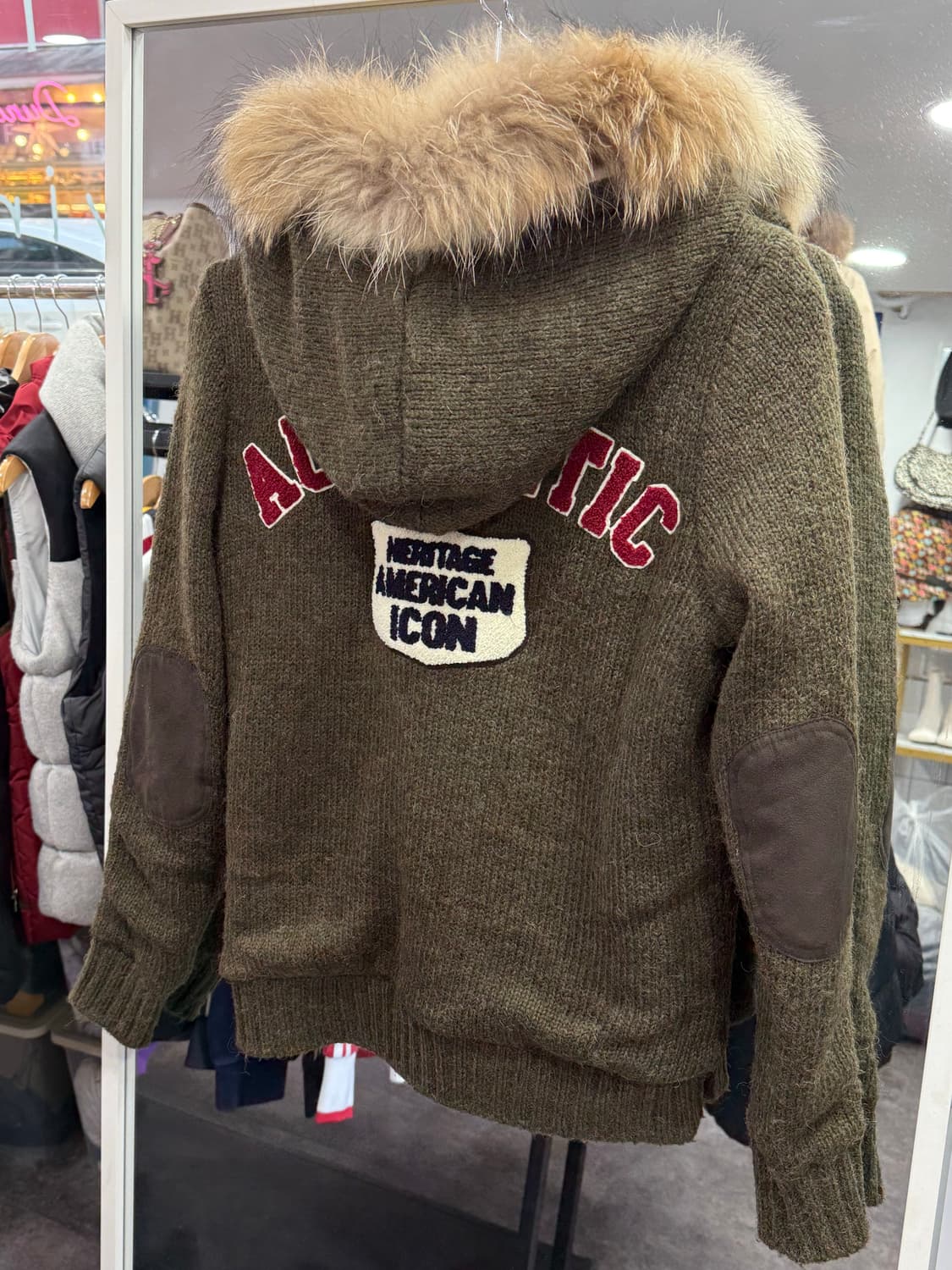 지프 니트 후드집업 상품이미지3