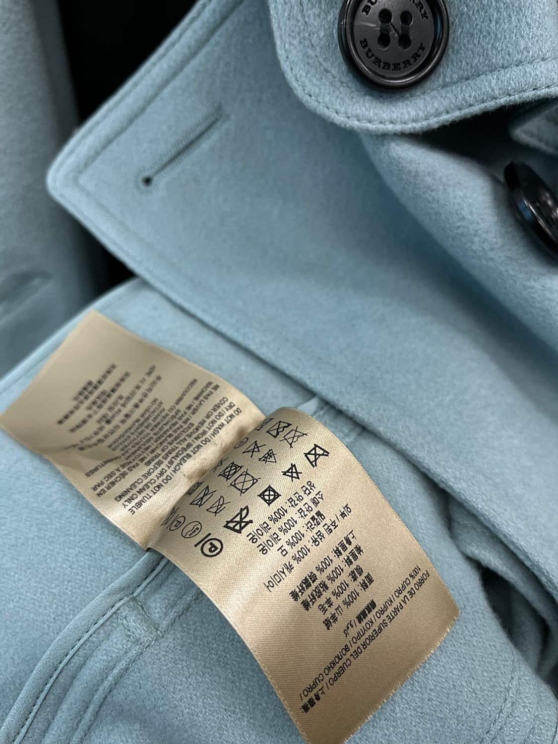 여) 버버리 캐시미어100% 코트  상품이미지8