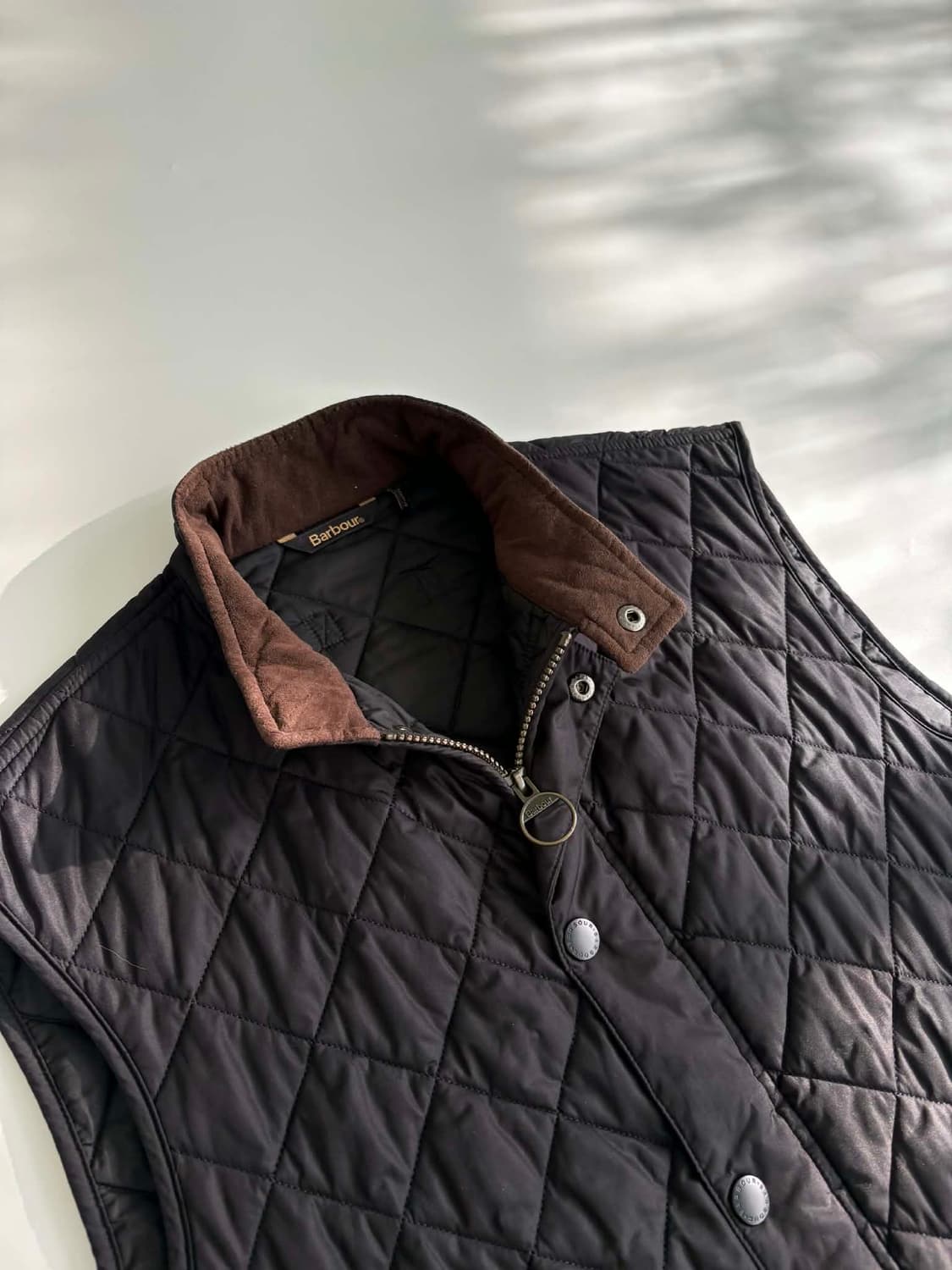 [L] 바버 퀄팅 패딩 베스트 상품이미지5