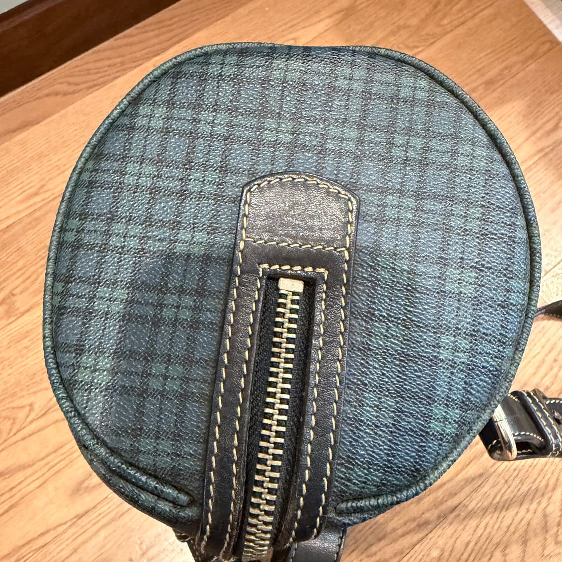 폴로 랄프로렌 타탄 체크 패턴 가죽 보스턴 토트백 상품이미지6