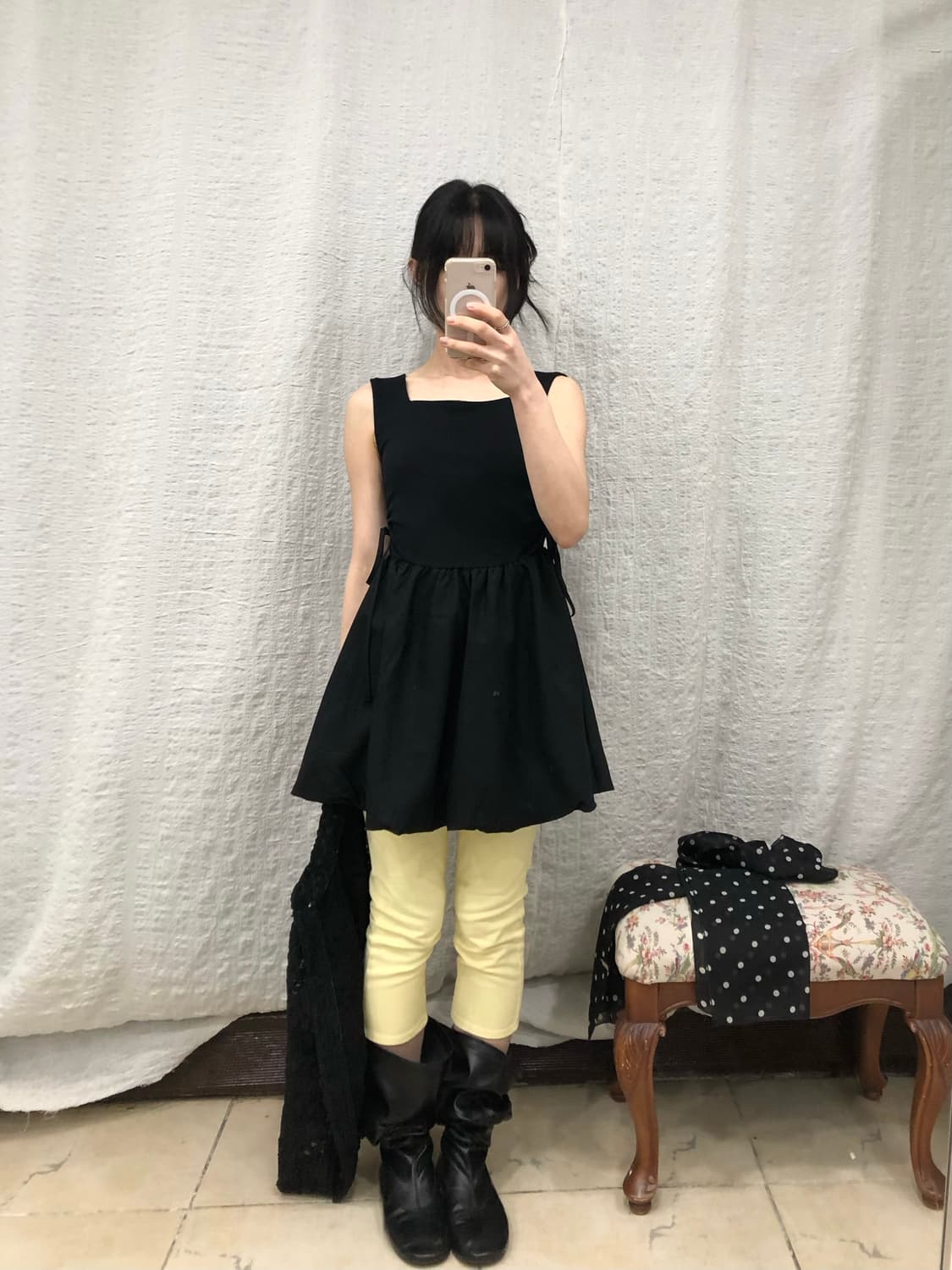 Balloon black layerd ops 상품이미지2