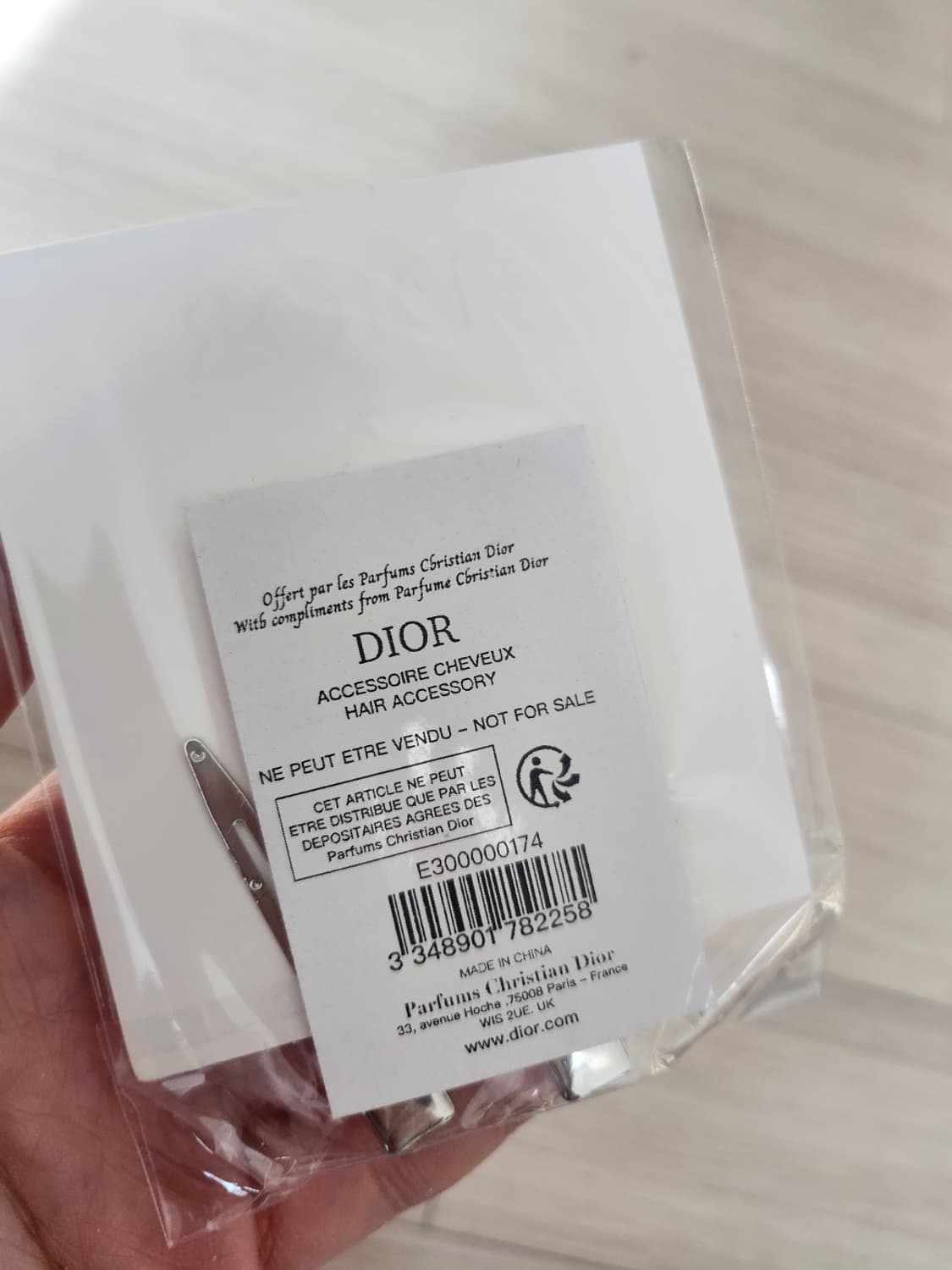 디올헤어핀 디올머리핀 헤어핀 디올오블리크  정품 최저가파격거래 상품이미지6
