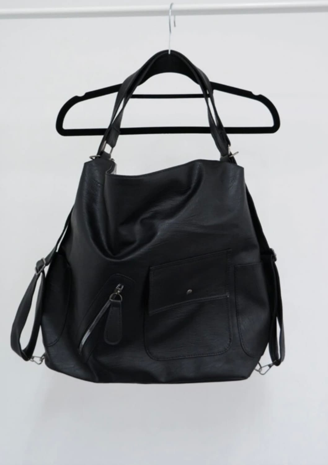 비삼샵 b3shop 투웨이 레더백 블랙 상품이미지4