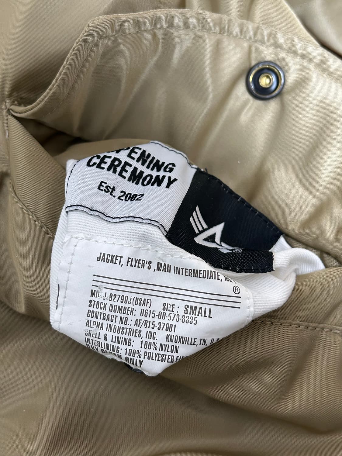 알파인더스트리 오프닝 세레모니 골드 실버 리버시브 ma-1 상품이미지8