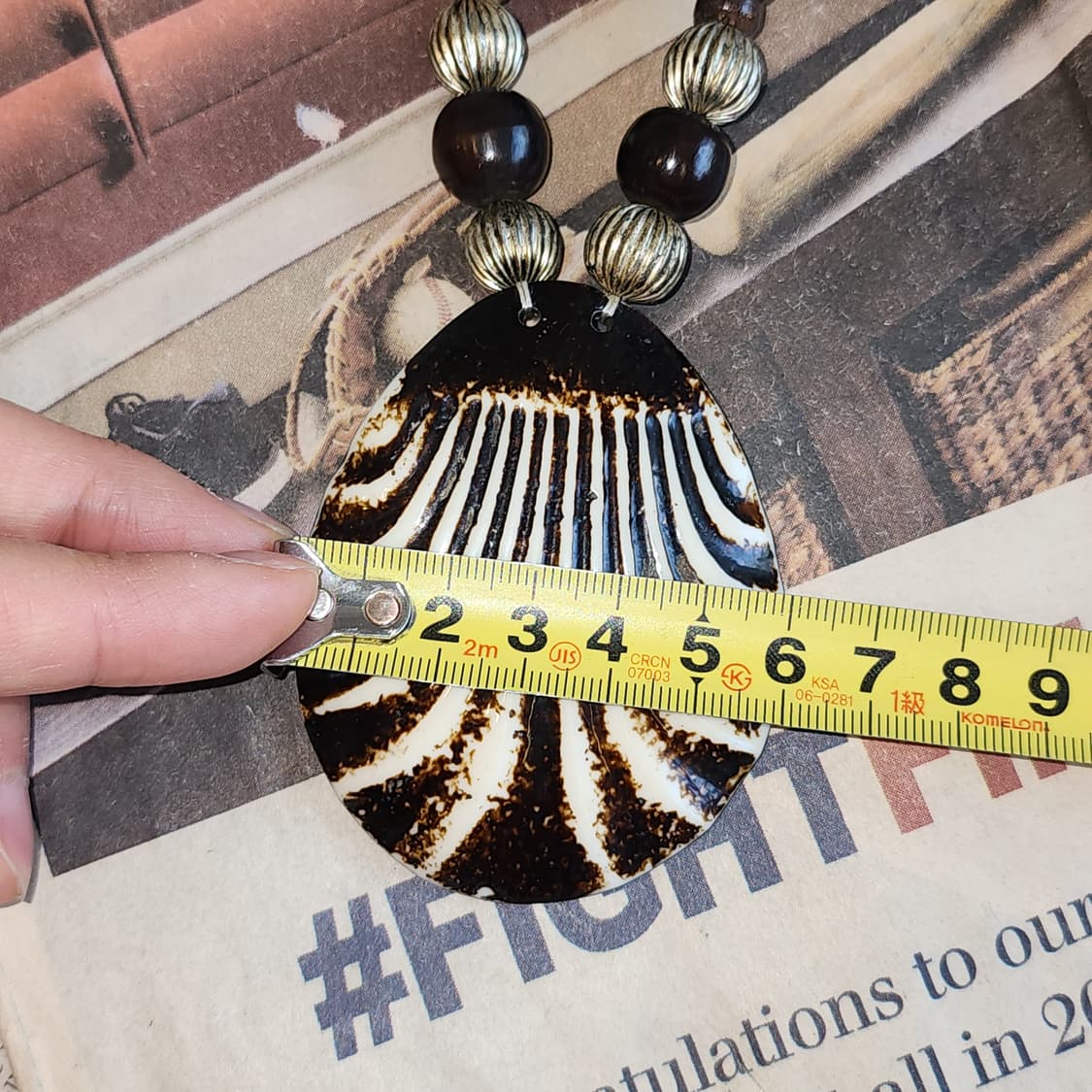 90s 프랑스 빈티지 쥬얼리 보헤미안 소울 아티잔 빈티지 목걸이 상품이미지9