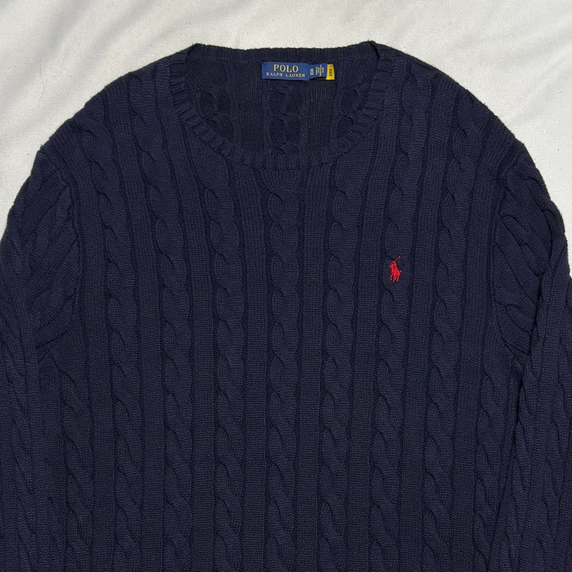 XL 폴로랄프로렌 네이비 케이블 니트 상품이미지1