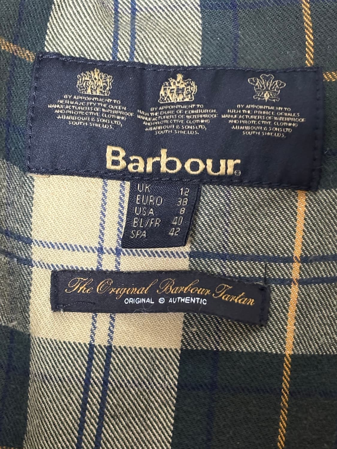 빈티지 barbour 왁스 자켓 여자 상품이미지4