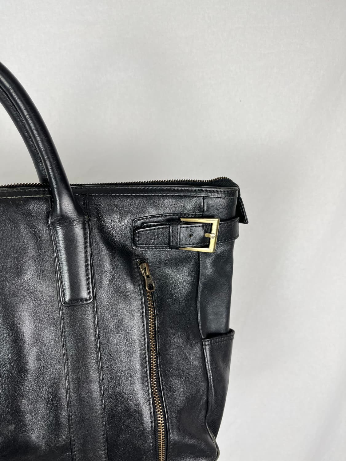 Vintage 리얼레더 토트백  상품이미지4