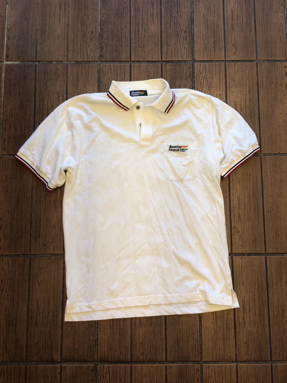 일본빈티지 Benetton 베네통 올드스쿨아메카지스트릿 반팔카라티셔츠 상품이미지1
