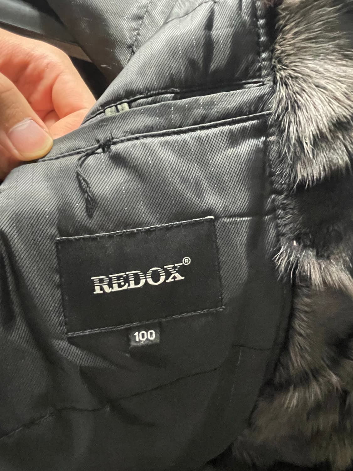 빈티지 레드옥스 여우 퍼 레더자켓 상품이미지4