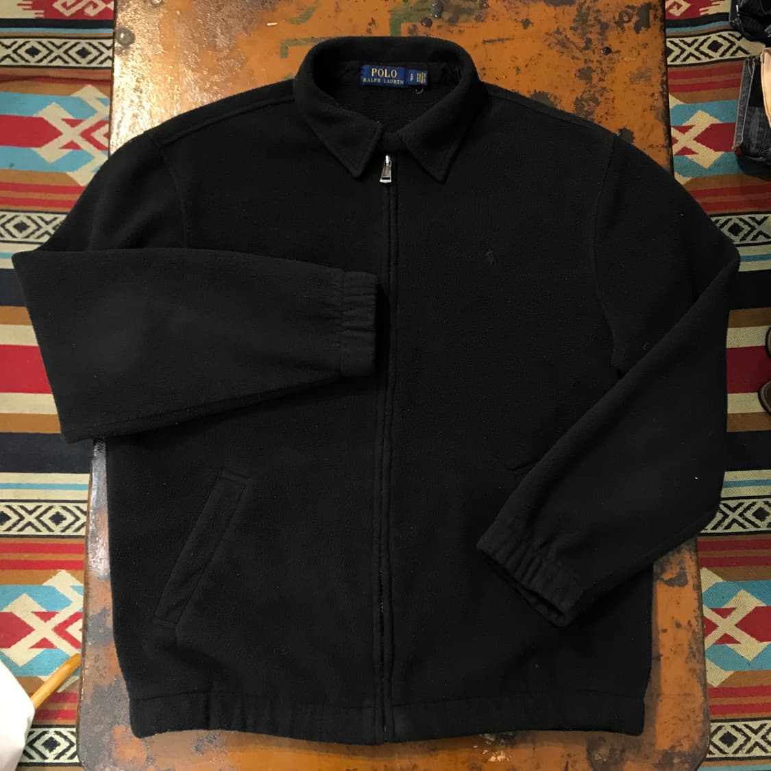 폴로랄프로렌 블랙 집업 플리스 스윙톱 블루종 자켓 남성 105 사이즈 상품이미지1